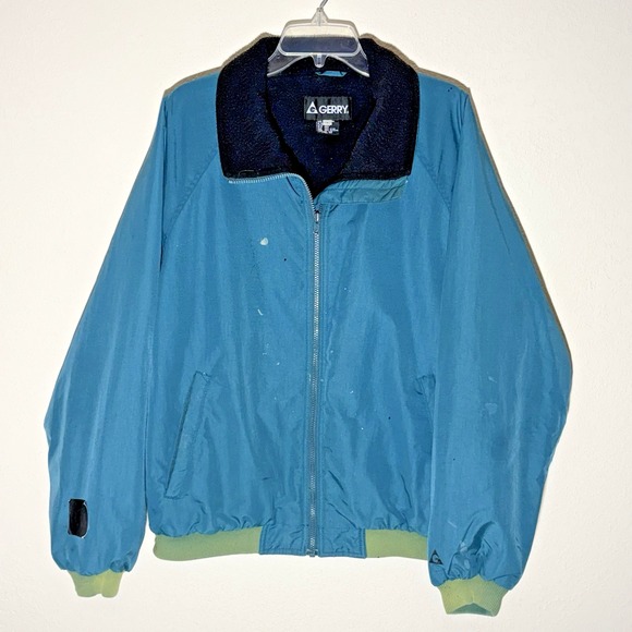 GERRY Jacket Mens Green Winter Coat Sz L Skiing Walking Hiking Working - Picture 1 of 9